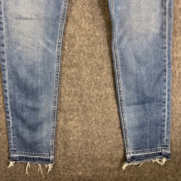 Rag & Bone Women's Capri Jeans Size 24 Distressed Hem Cropped Light‎ Wash Denim - Picture 3 of 8
